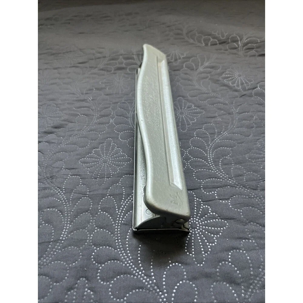 Vintage 1950's Mutual Adjustable No.20 Metal 3 Hole Paper Punch Desktop USA Home
